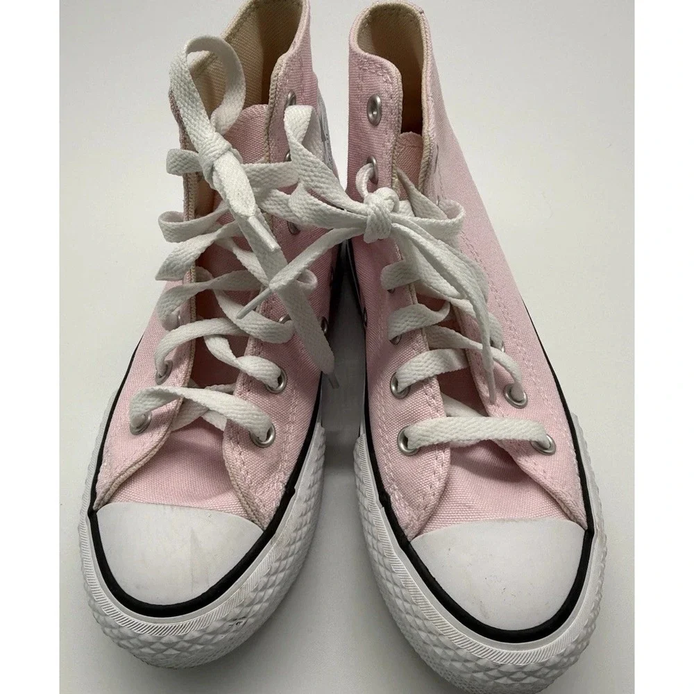 CONVERSE Kids Chuck‎ Taylor All Star Lift Platform Hi Top Size 2 Pink Shoes
